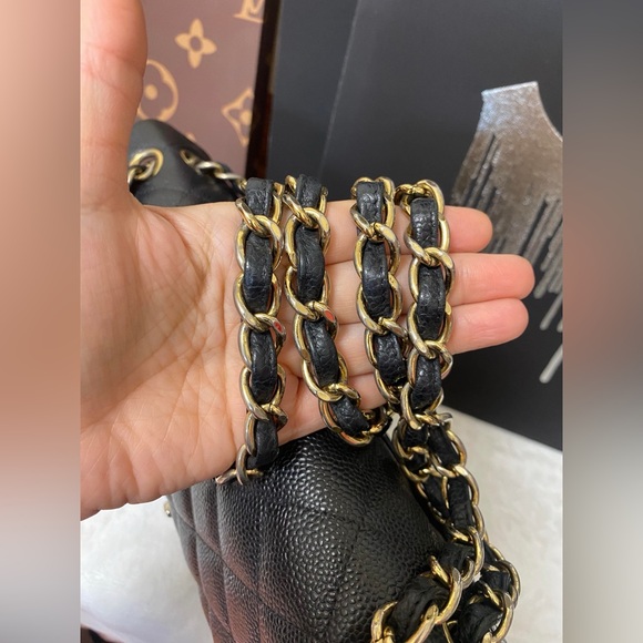 CHANEL CLASSIC JUMBO DOUBLE FLAP BLACK CAVIAR GHW - Picture 11 of 14